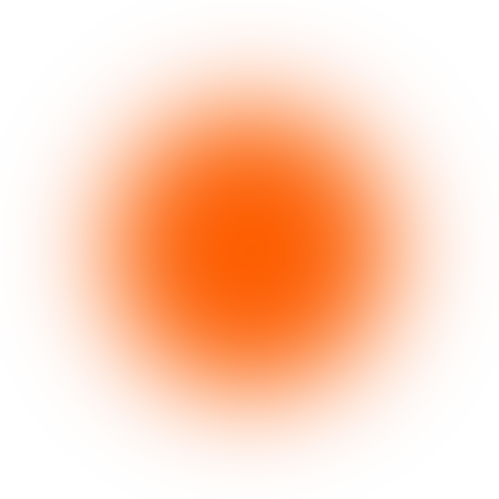 Orange Blush Blur Circle