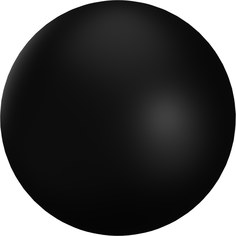 3D Black Ball